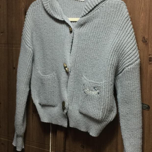 델리센트 후드 포켓 더플 가디건