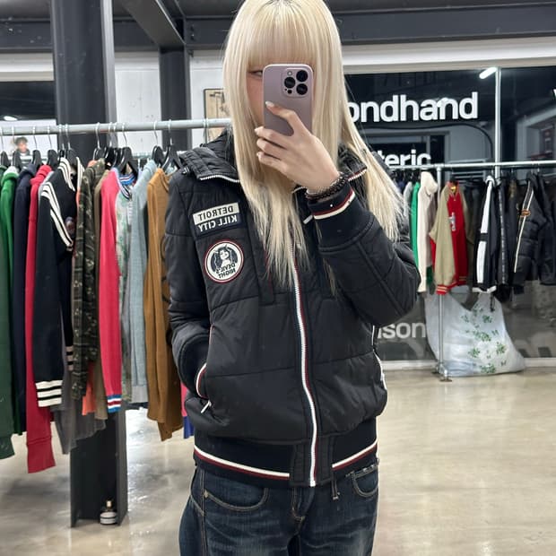 히스테릭 글래머 디트로이트 킬시티 패딩 자켓