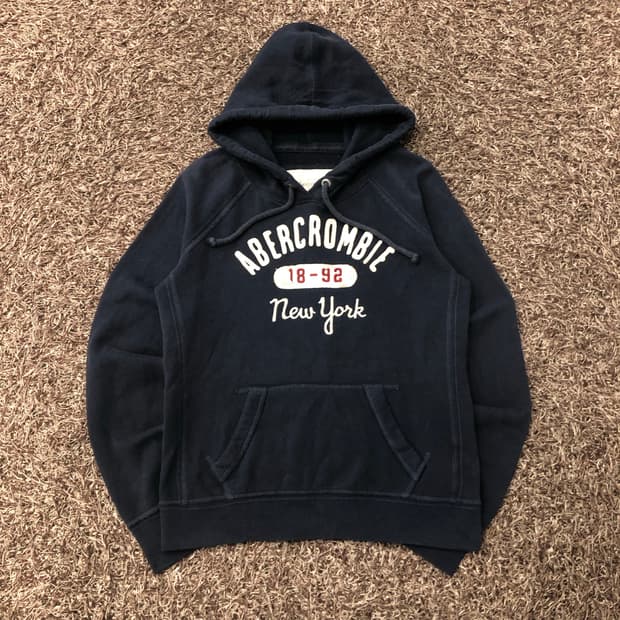 아베크롬비 네이비 후드티