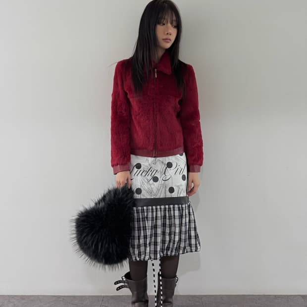 VTG RABBIT FUR JACKET