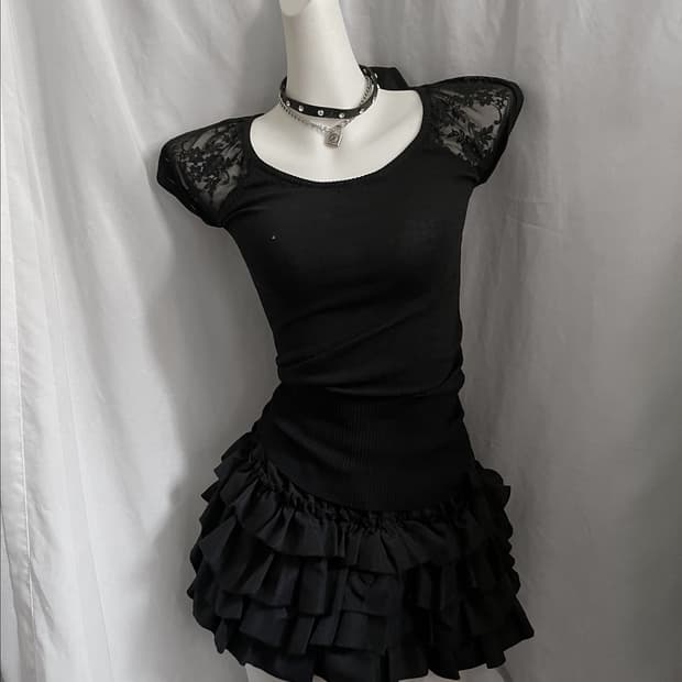 Vintage ribbon top