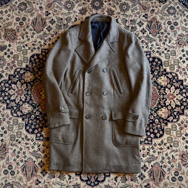 일레븐티 더블 브레스티드 코트 100