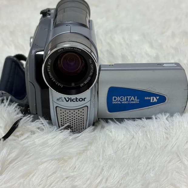 빅터 Victor GR-D50K 하늘색 6mm테이프 캠코더