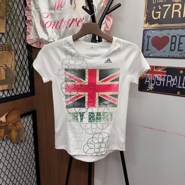 Print England Adidas T Shirt
