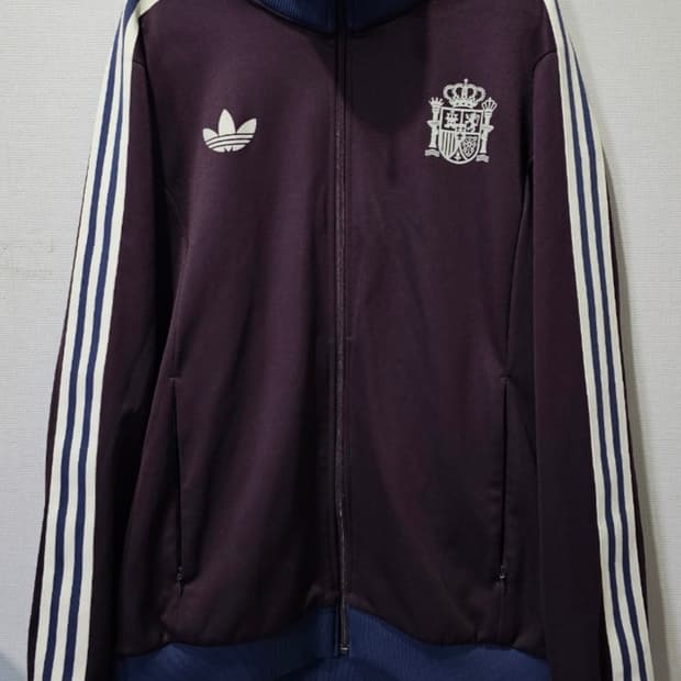 아디다스 스페인 베켄바우어 마룬 트랙탑 저지 져지집업 105~110