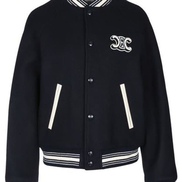 [L] 셀린느 25FW 트리오페 테디 바시티 자켓 딥그린