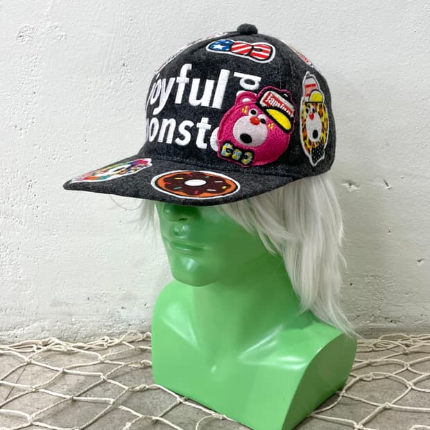 Joyful Monster Bear Wappen Star Grey Cap