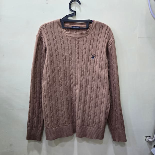 비버리힐즈 폴로클럽 케이블 니트 (100)