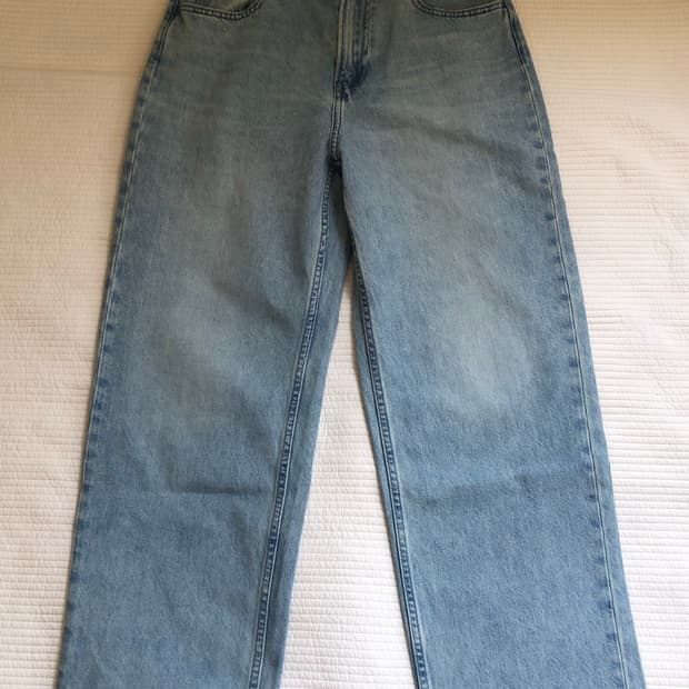 유니클로 와이드스트레이트진 새상품