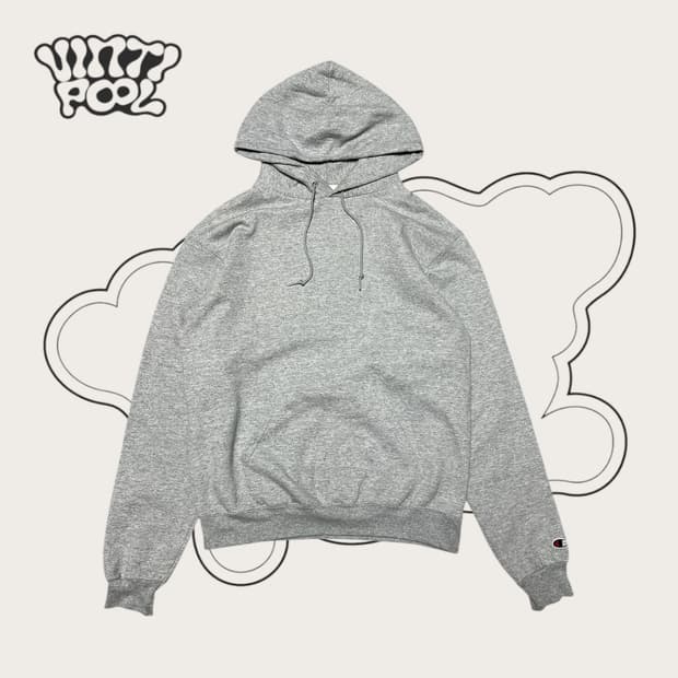 챔피온 어센틱 후드티 M 그레이