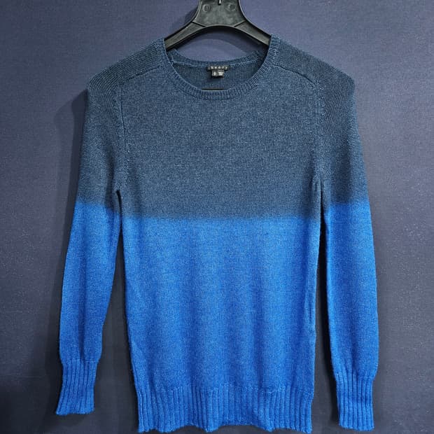 띠어리 투톤 남성 슬림핏 95 알파카 혼방 니트 