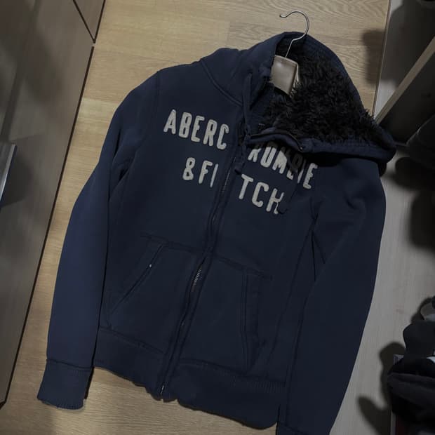 (시즌오프) 빈티지 아베크롬비 울프죠 후드집업