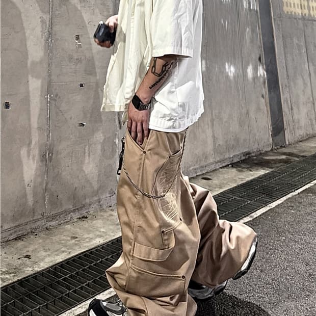 KAGRU 카그루 베이지 카고팬츠