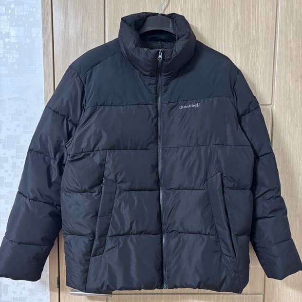 몽벨 숏 패딩 블랙
