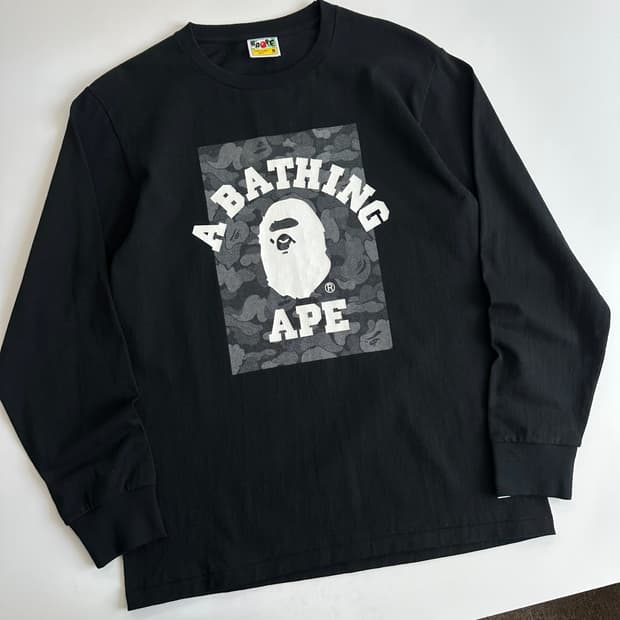 Bape 베이프 ABC 닷 리플렉티브 사루헤드 슬리브