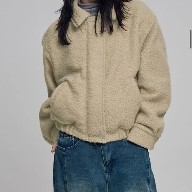 칙스 카라 버진 블루종 점퍼 베이지