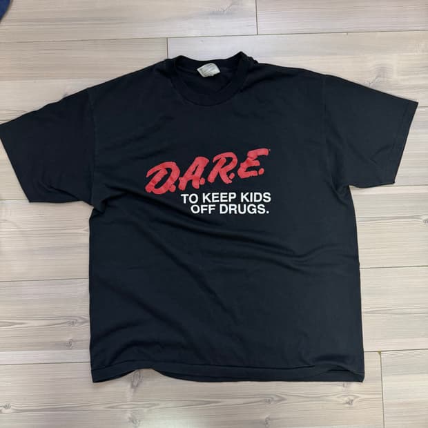 90s 빈티지 Dare 티셔츠 데얼 헤인즈 xl