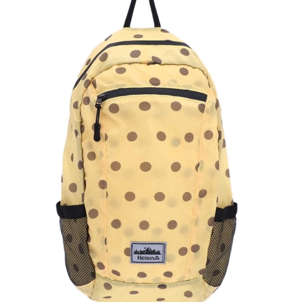 하이산 도트 백팩 옐로우