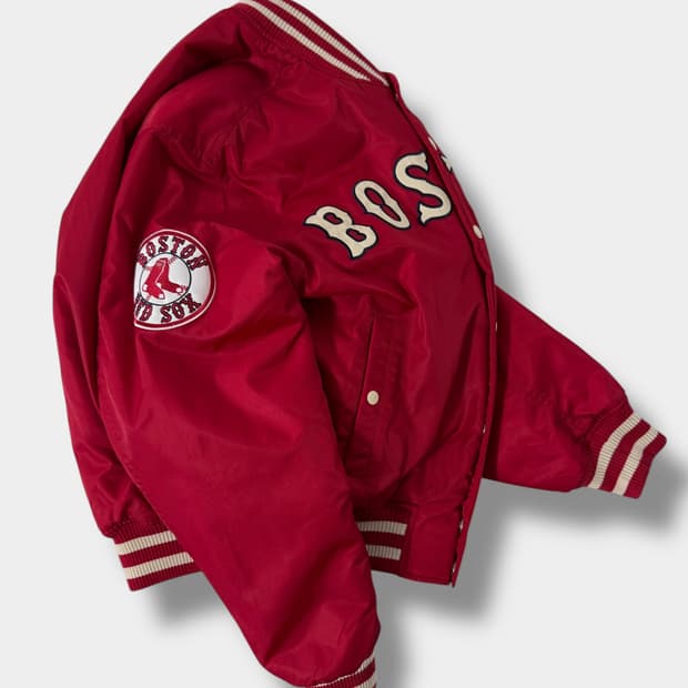 뉴에라 루즈핏 보스턴 레드삭스 빅로고 바시티 자켓