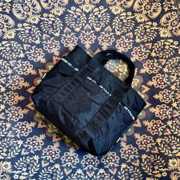 폴로 진스 나일론 토트백