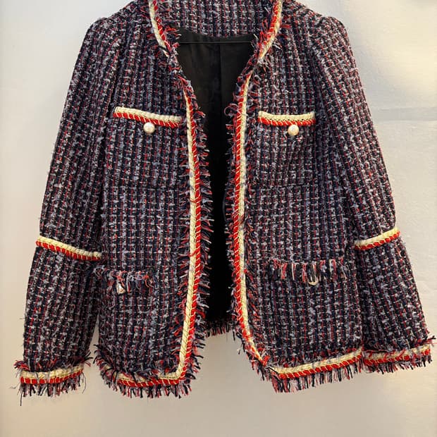 수입보세 트위드 자켓 샤넬