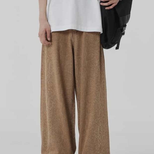 메종미네드 ANACONDA LASER WIDE DEMIN PANTS