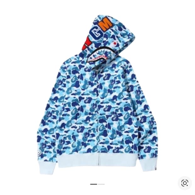 베이프 블루 샤크후드 L