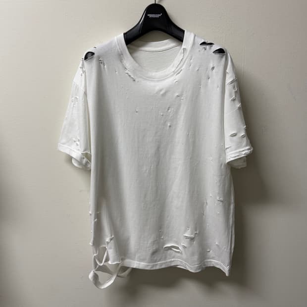 빈티지 디스트로이드 반팔티