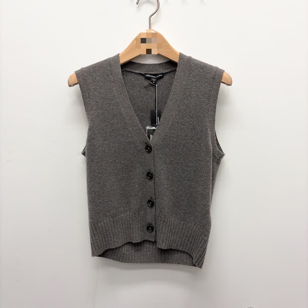(정품/새상품) 제임스펄스 여성 캐시미어 니트 베스트 그레이