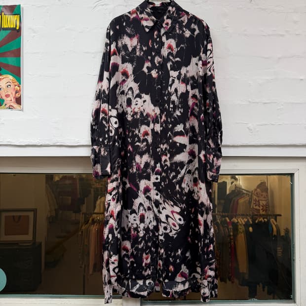 AllSaints 올세인츠 안냐 윙 셔츠 드레스 XS