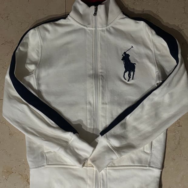 폴로 랄프로렌 빅포니 화이트 집업🐑