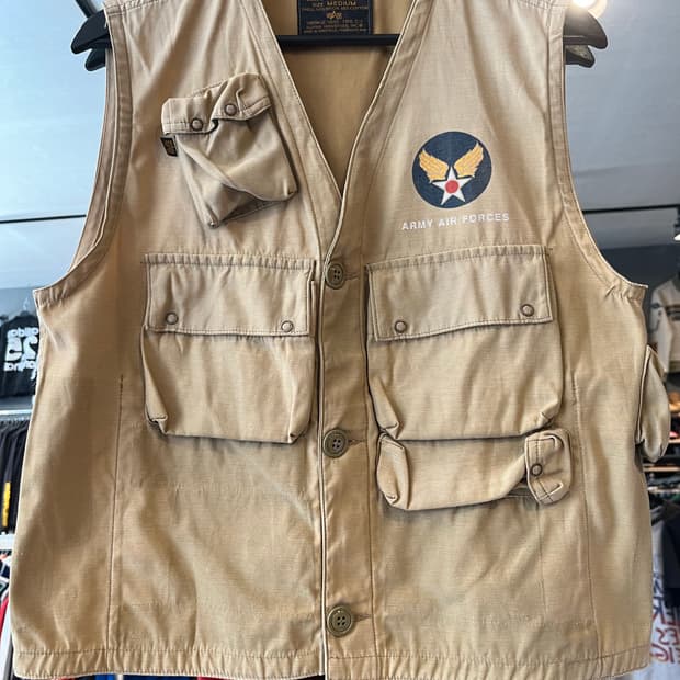 알파인더스트리 멀티포켓 밀리터리 공군 AIR FORCES 빈티지 C-1 