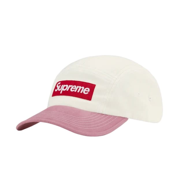 Supreme 2-Tone Twill Camp Cap White (22)