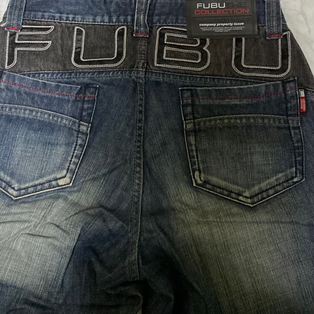 FUBU 푸부 올드스쿨 데님 힙합 바지 30인치