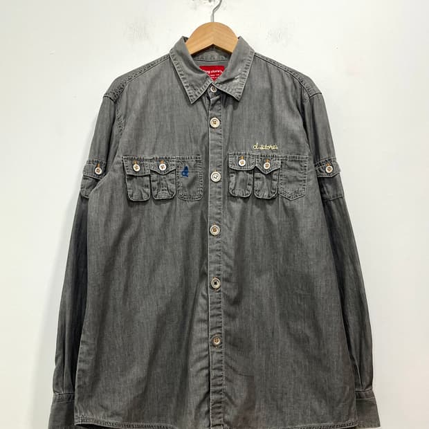 Drug store’s 미니 카고 포켓 돼지 패치 셔츠