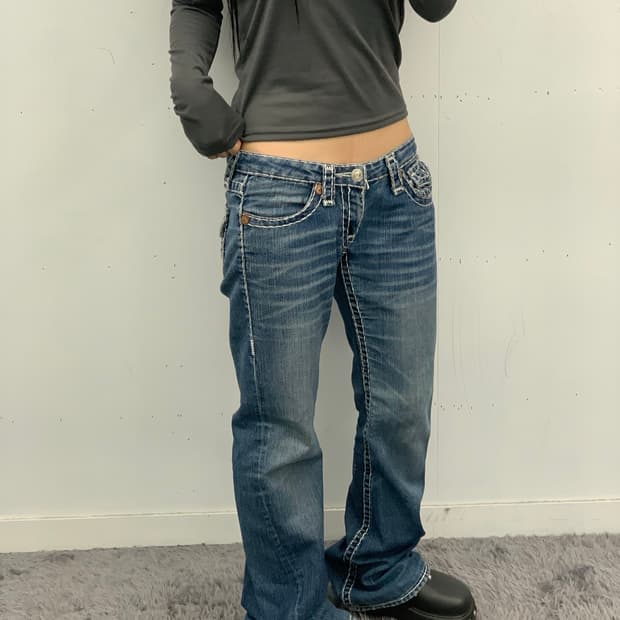 트루릴리전 로우라이즈 데님