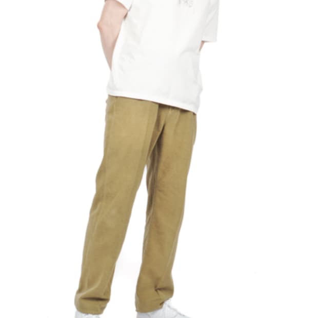 [정품] 아워레가시 포멀 컷 브러쉬드 코튼팬츠 카키그린 48사이즈