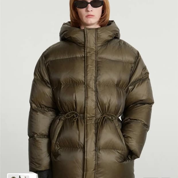 [100] TNGT 시티 유러피안 구스다운 올리브카키 새상품