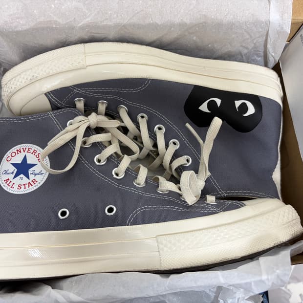 컨버스 x 플레이 꼼데가르송 스니커즈 265