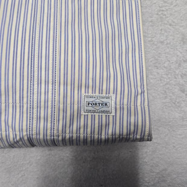 요시다포터 70주년 스트라이프 토트백 