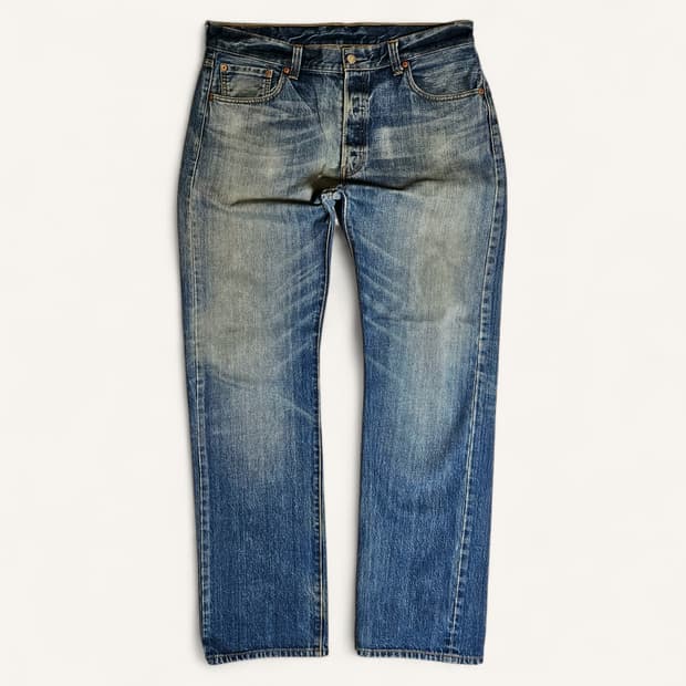 [36X34][리바이스]00's 501®오리지날 스트레이트 굿페이드 데님