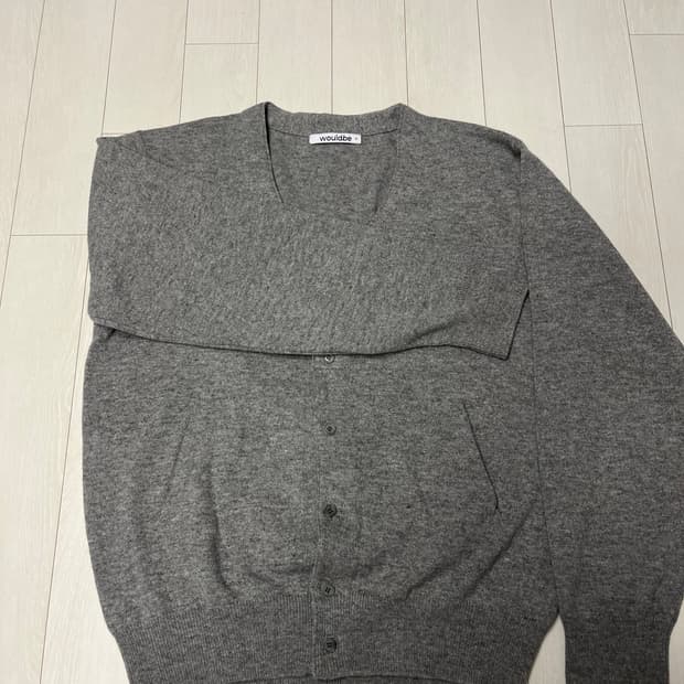 [우드비] 베이커 가디건 _ M size (그레이 컬러)