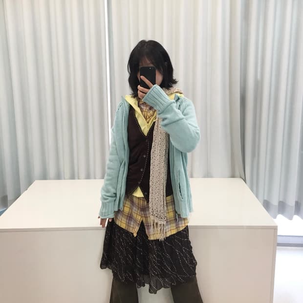 빈티지 시나모롤 파스텔 코디 세트