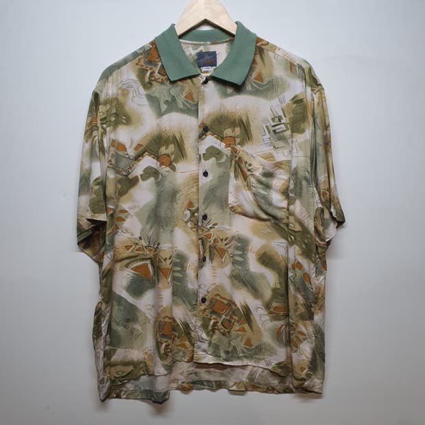 El Garril 반팔 레이온 셔츠