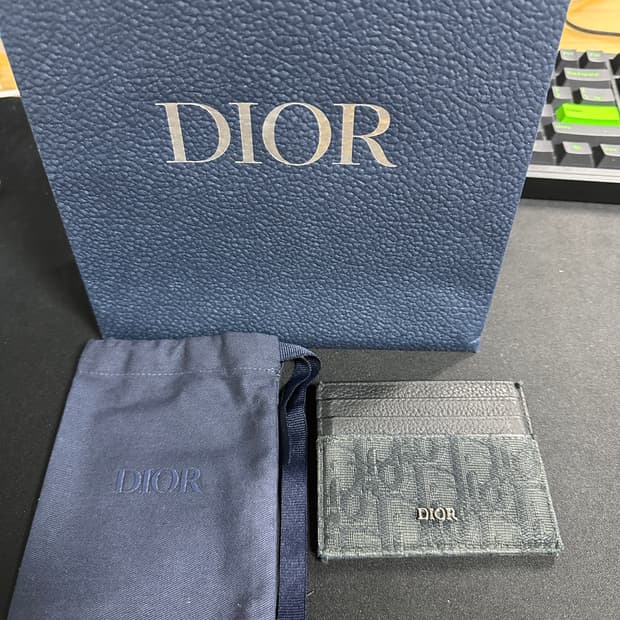 디올 오블리크 카드지갑