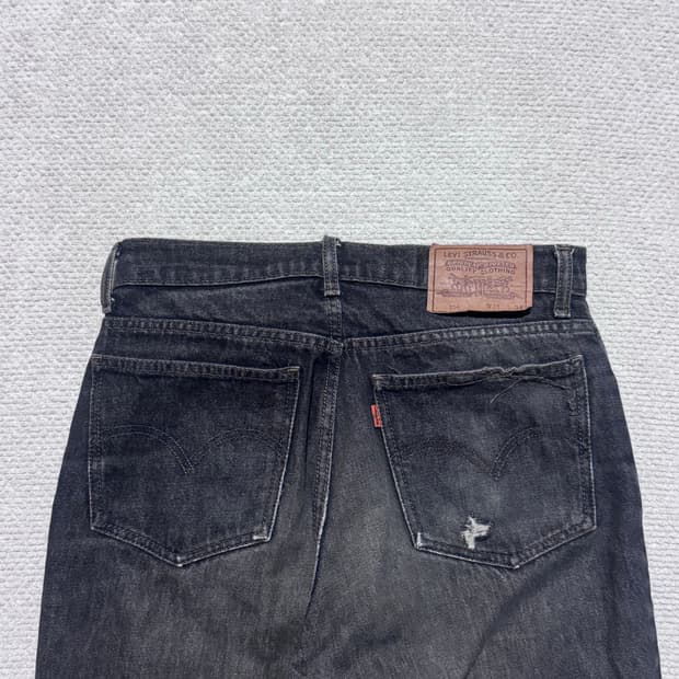 90s Japan 리바이스 오랜지탭 210 그레이 워싱 데님 31