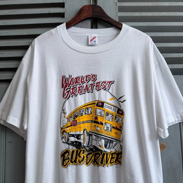 [XL]90's JERZEES USA Bus Driver 티셔츠