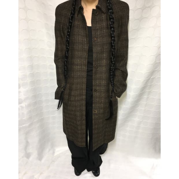 Kenzo 울 체크 코트