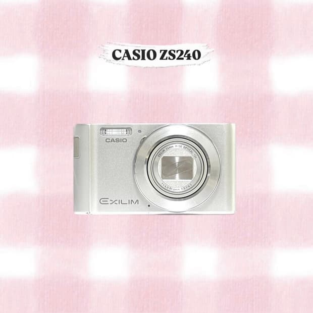 카시오 엑슬림 ZS240 실버 빈티지디카