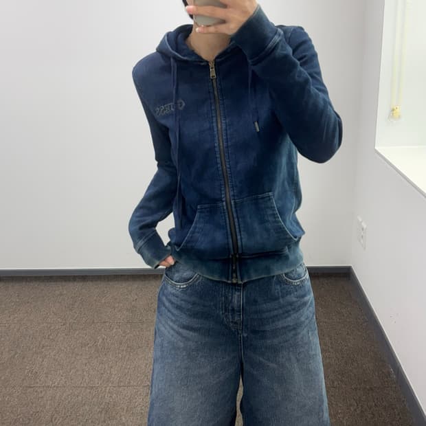 Guess 게스 데님 후드집업